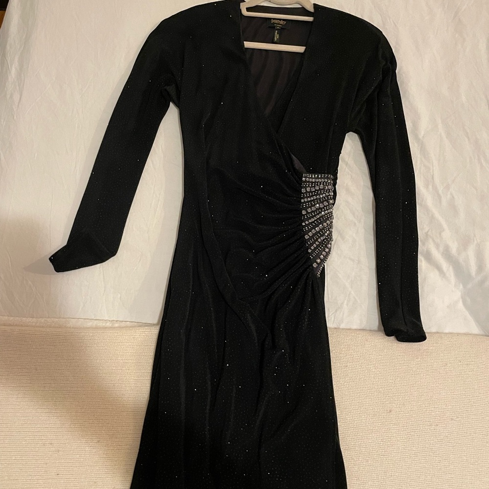 Laundry black dress, worn once, size 6